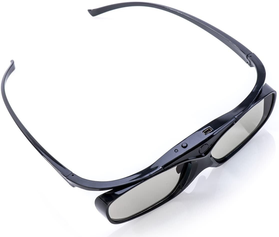 Hi-SHOCK Black Heaven Aktive 3D-Brille - Schrägansicht liegend