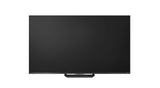 Hisense 75UR8DS RGB Mini LED Fernseher - Frontansicht schwarzer Bildschirm