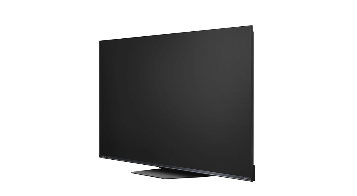 Hisense 75UR8DS RGB Mini LED Fernseher - Seitliche Schrägansicht