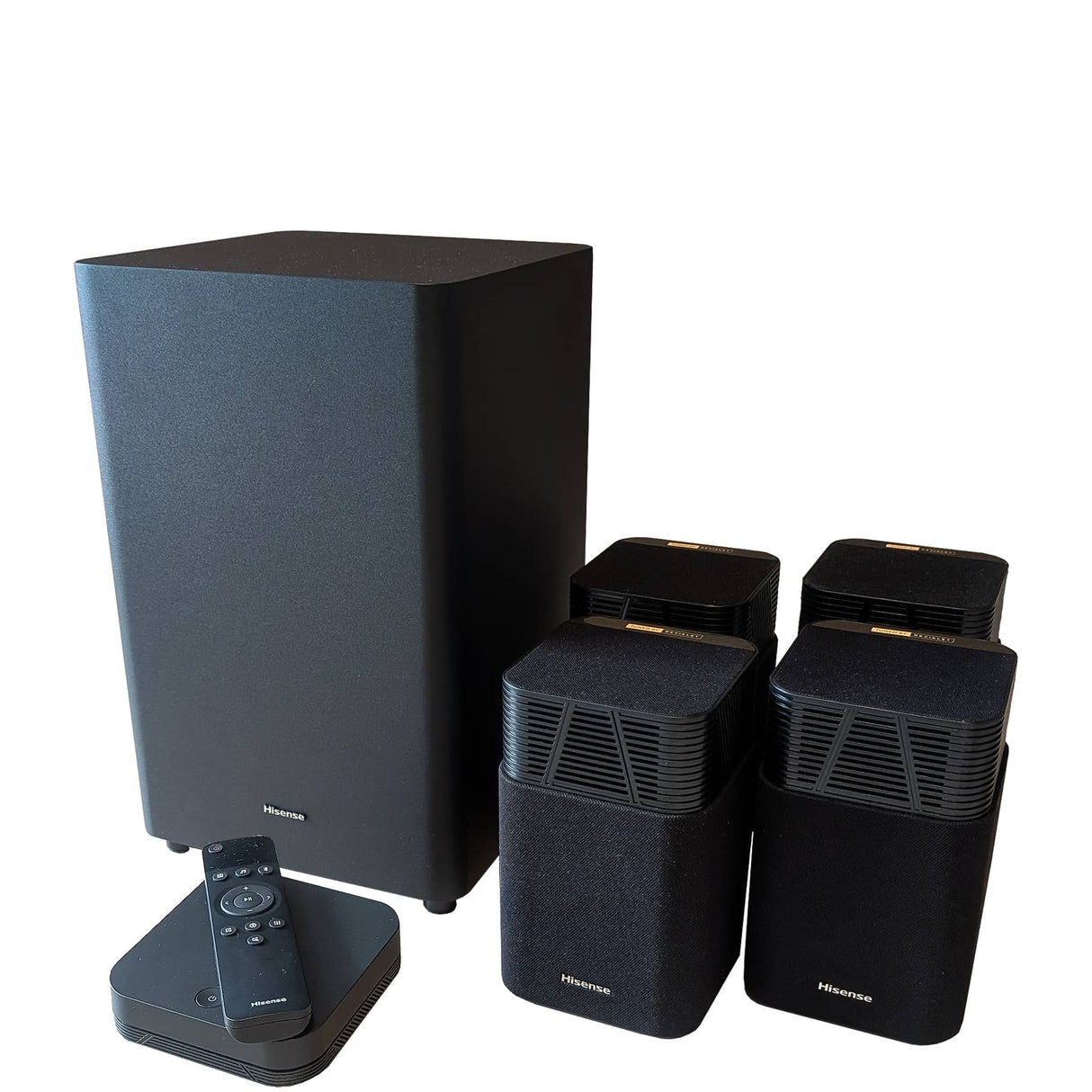 Hisense HT Saturn 4.1.2 Lautsprecher-System - Frontansicht Gesamtset