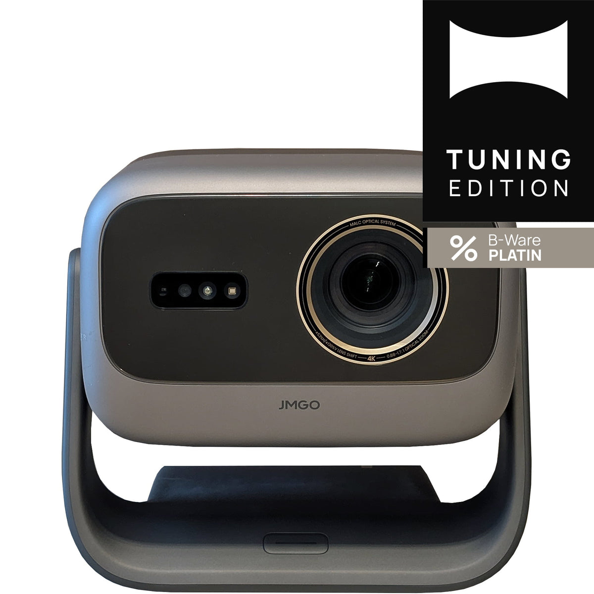 JMGO N3 Ultimate 4K HDR Triple Laser Beamer mit 5800 ISO Lumen, Google TV und 360° KI-Gimbal  - B-Ware Platin