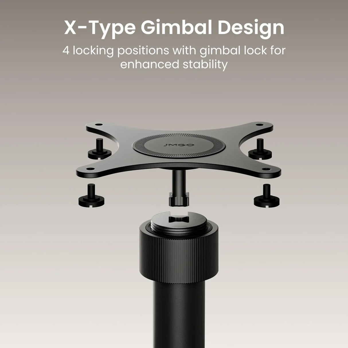 JMGO Bodenständer - X-Type Gimbal Halterung im Detail