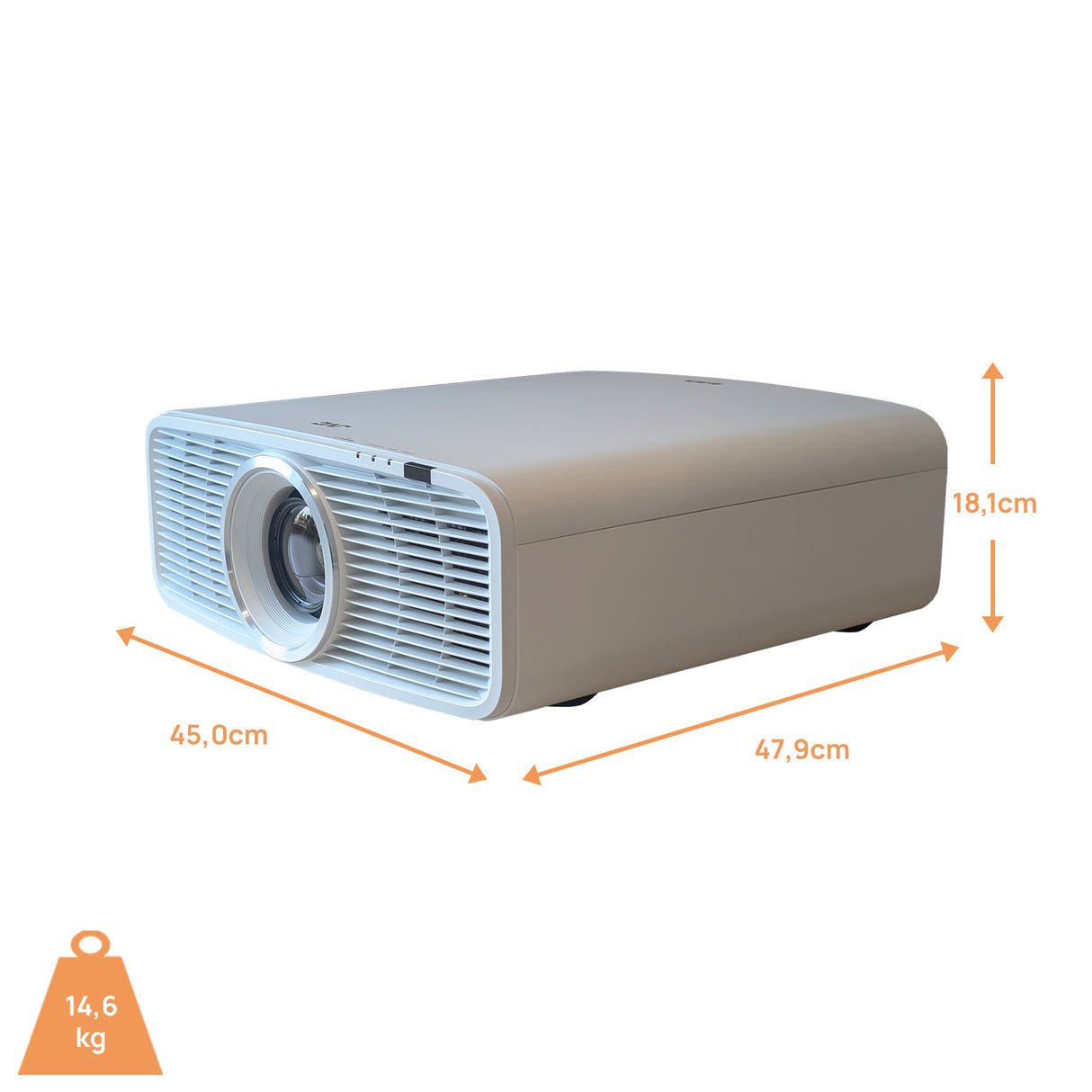JVC D-ILA NZ500W Beamer - Abmessungen