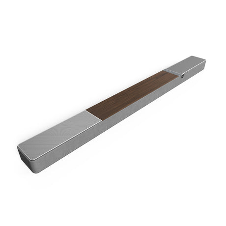 Klipsch Flexus Core 300 Walnuss Dolby Atmos Soundbar - Schrägansicht von hinten