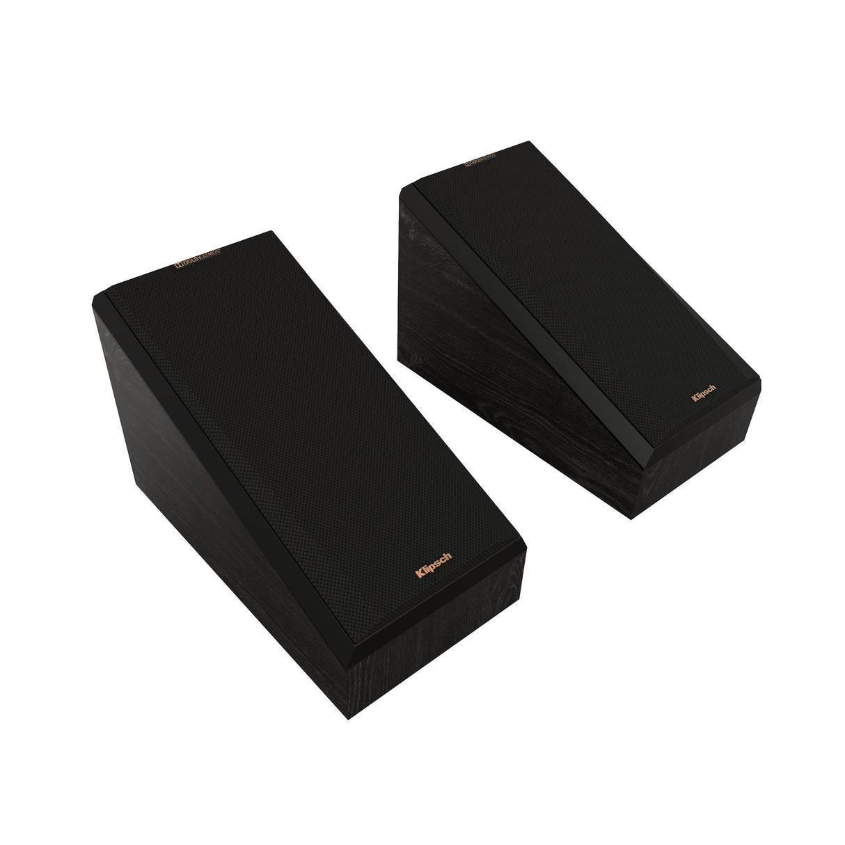 Klipsch Reference Premiere RP-500SA II Schwarz - Schrägansicht Paar von hinten