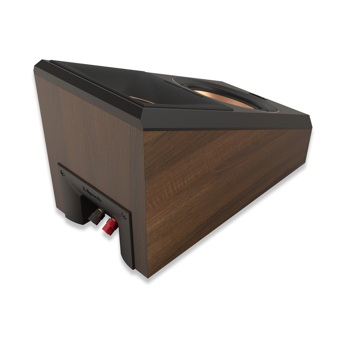 Klipsch Reference Premiere RP-500SA II Walnuss - Rückseite-Schräg mit Anschlüssen