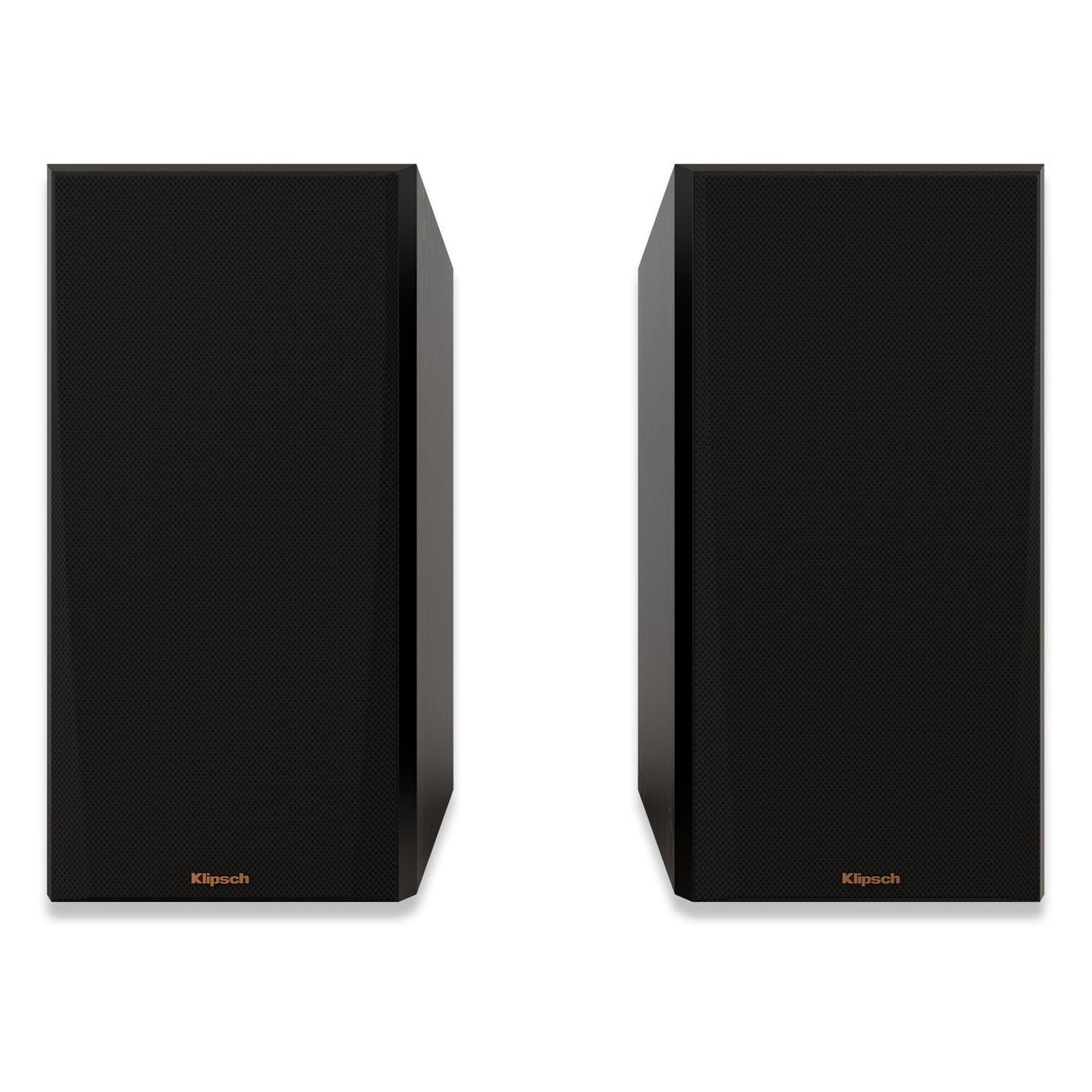 Klipsch RP-600M II Regallautsprecher Schwarz - Frontansicht mit Stoffabdeckung