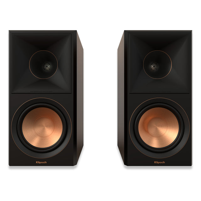 Klipsch RP-600M II Regallautsprecher Walnuss - Frontansicht Paar