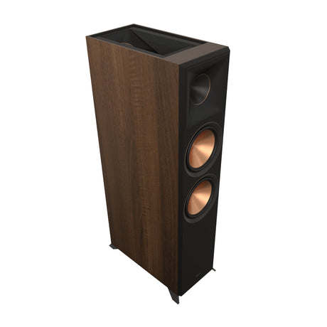 Klipsch RP-8060FA II Standlautsprecher Walnuss - Schrägansicht
