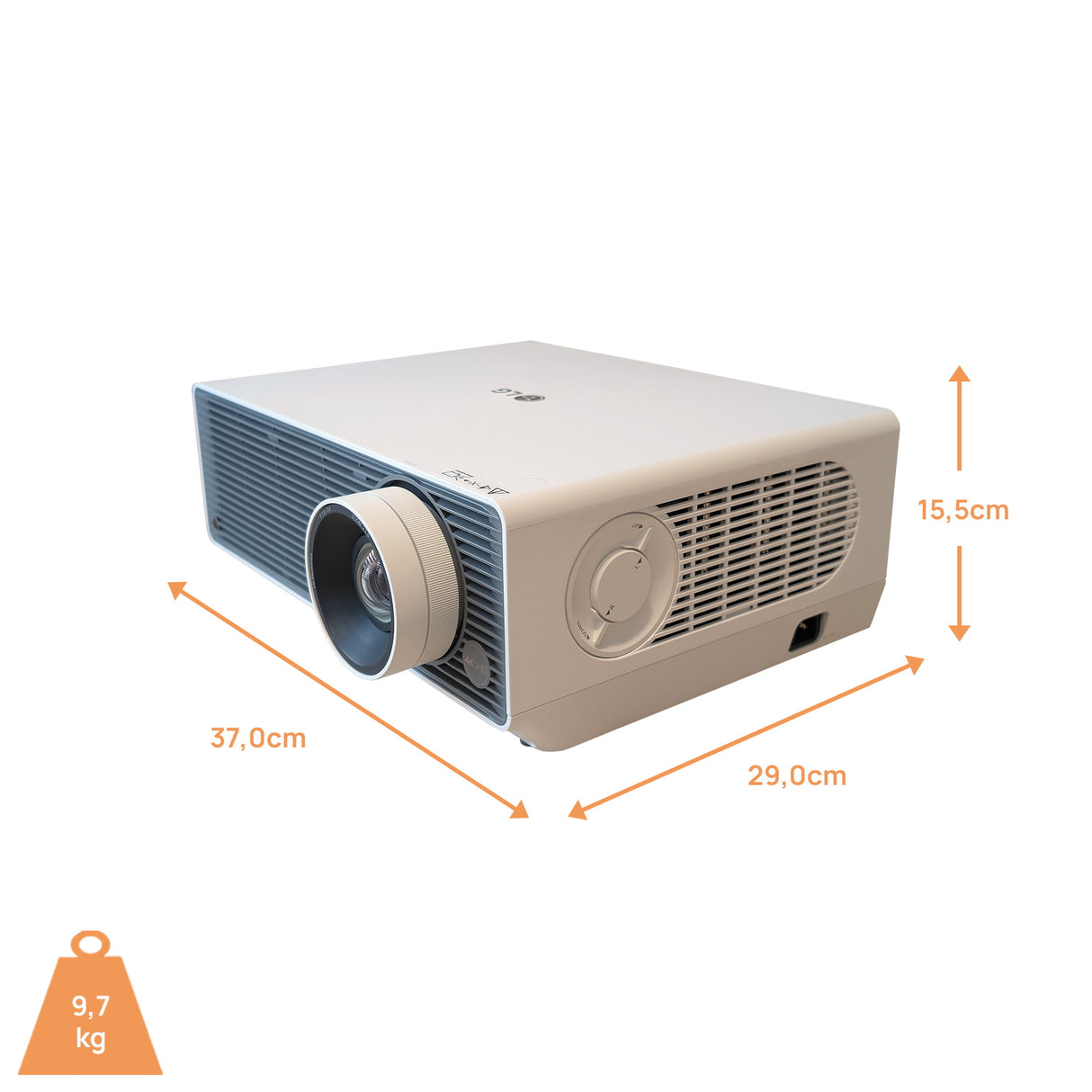 LG ProBeam BU60RG Beamer - Abmessungen
