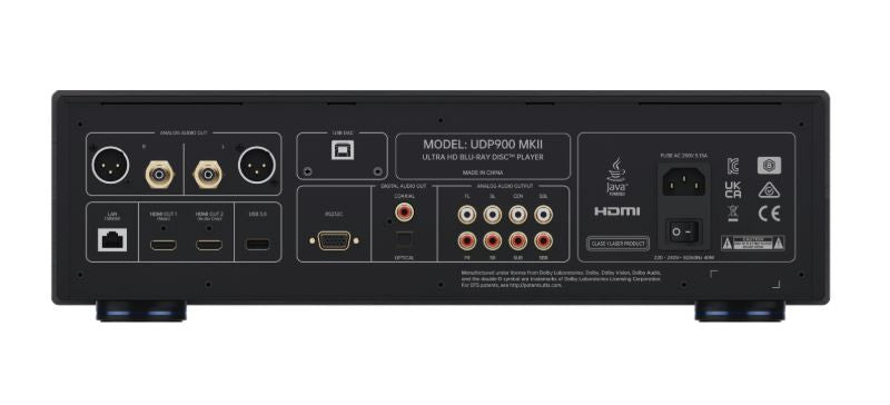 Magnetar UDP900 MKII 4K Blu-Ray Player - Rückseite mit Anschlüssen