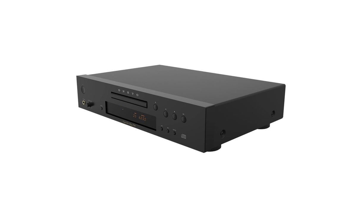 Onkyo C-30 Schwarz CD-Player - Schrägansicht Nahaufnahme