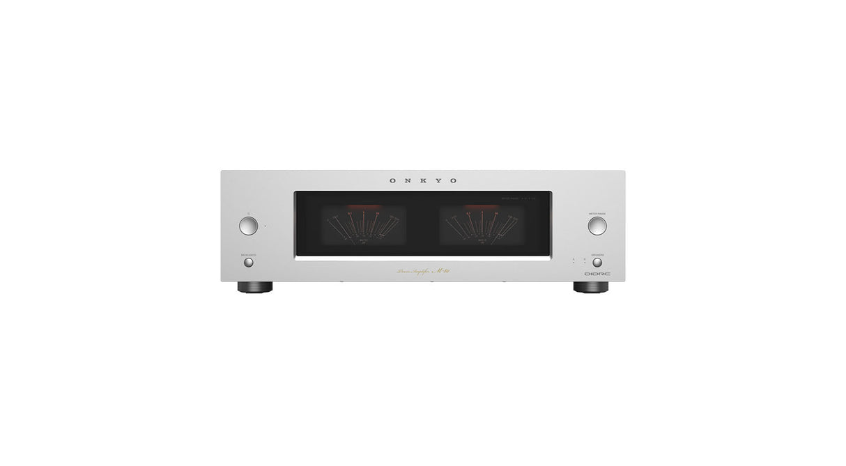 Onkyo M-80 Silber Endstufe - Rückseite mit Anschlüssen