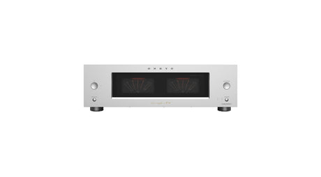Onkyo M-80 Silber Endstufe - Rückseite mit Anschlüssen