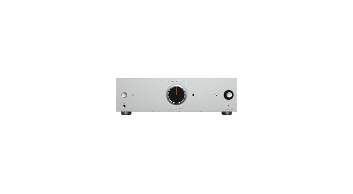 Onkyo P-80 Silber Vorverstärker - Schrägansicht