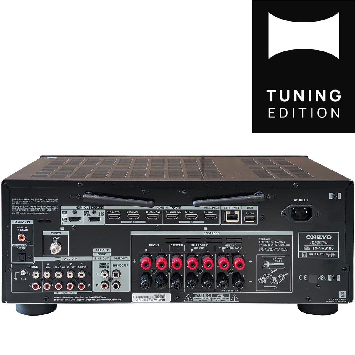 Onkyo TX-NR6100 AV-Receiver - Anschluesse