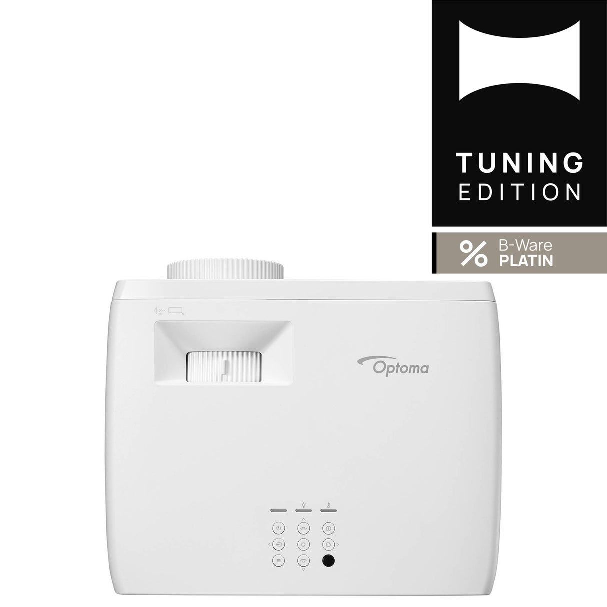 Optoma UHZ67-W Beamer B-Ware Platin Ansicht von oben