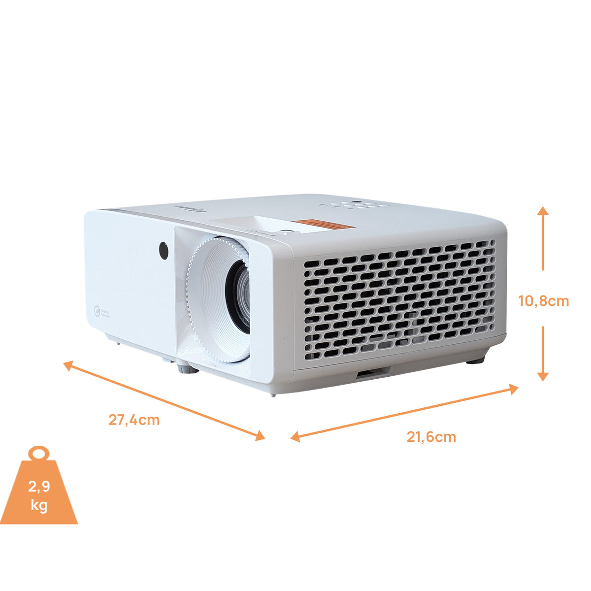 Optoma HZ151X Beamer - Abmessungen