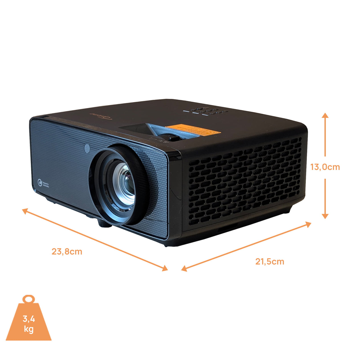 Optoma Photon Beam PK52 Beamer - Abmessungen