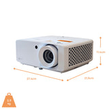 Optoma UHZ67-W Beamer - Abmessungen