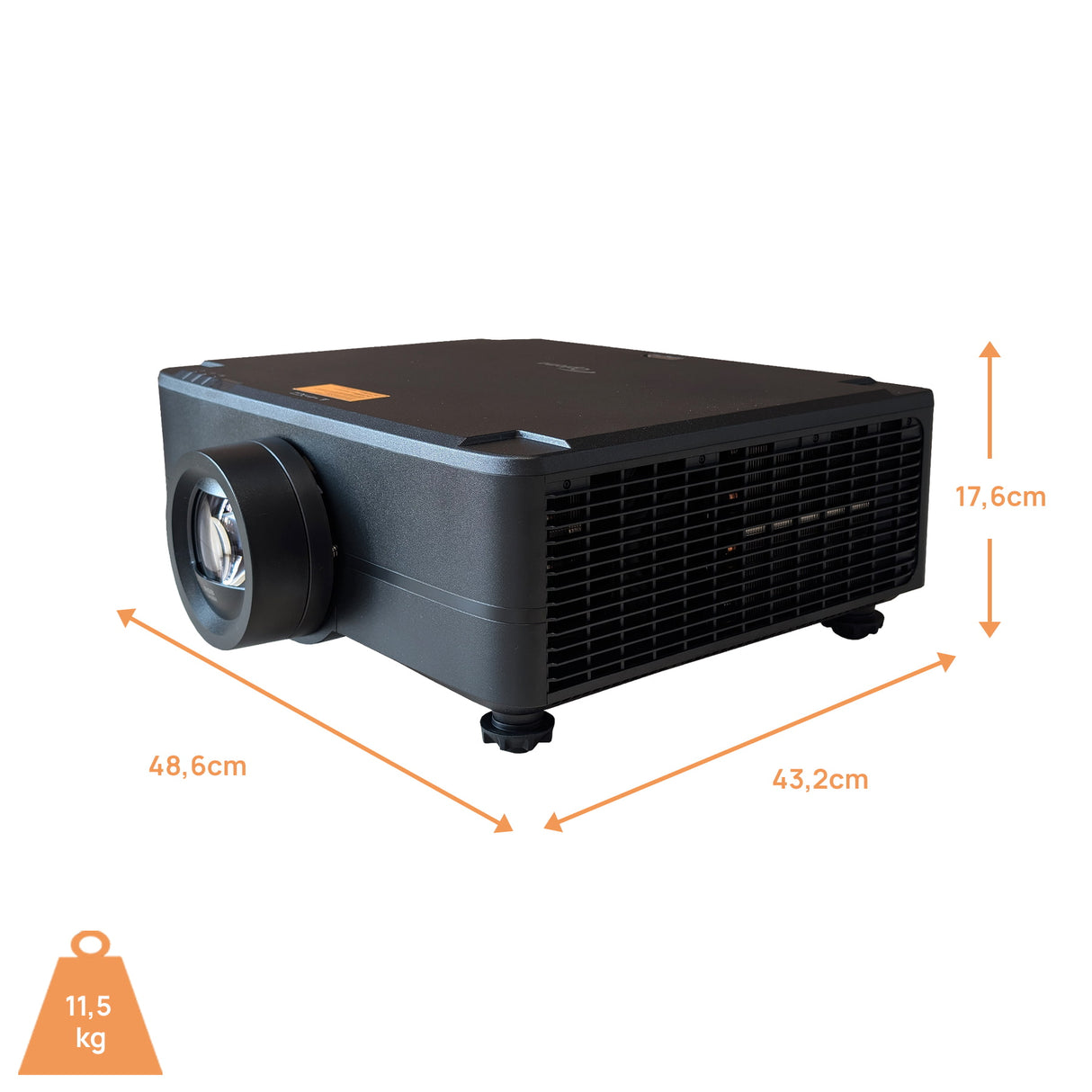 Optoma UHZ78LV Beamer - Abmessungen