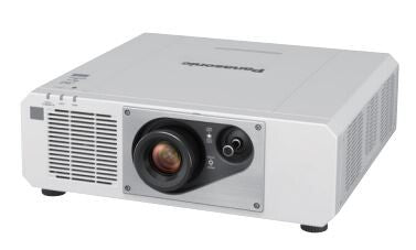 Panasonic PT-FRQ50W 4K HDR Laser Golf Beamer - Schrägansicht