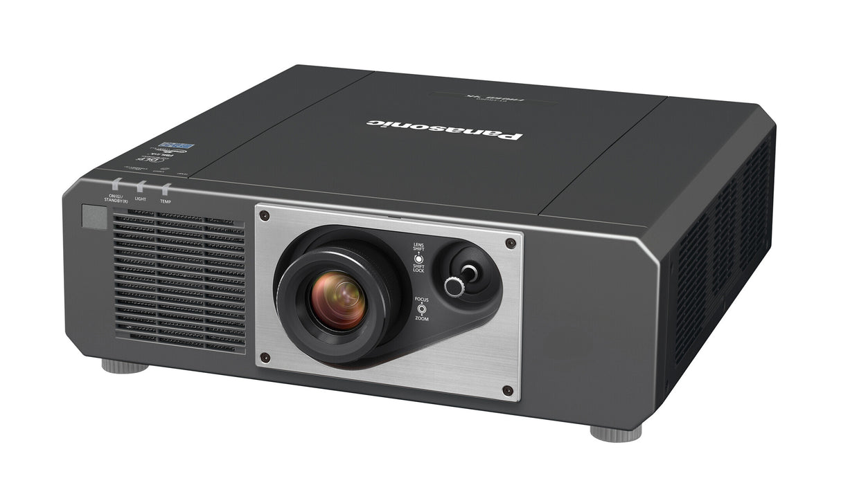 Panasonic PT-FRQ60B 4K HDR Laser Golf Beamer - Schrägansicht Nahaufnahme