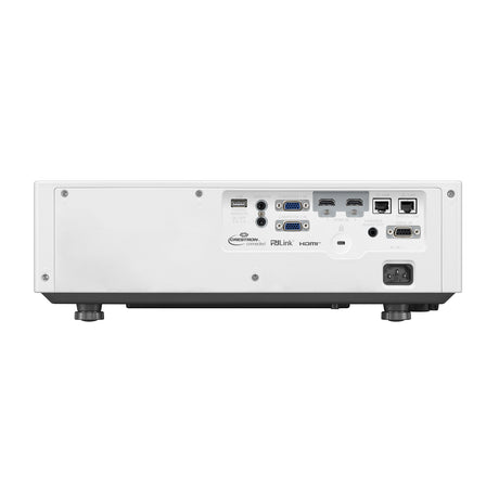 Panasonic PT-VMZ51 WUXGA Laser Golf Beamer - Rückseite mit Anschlüssen (HDMI, VGA, LAN)