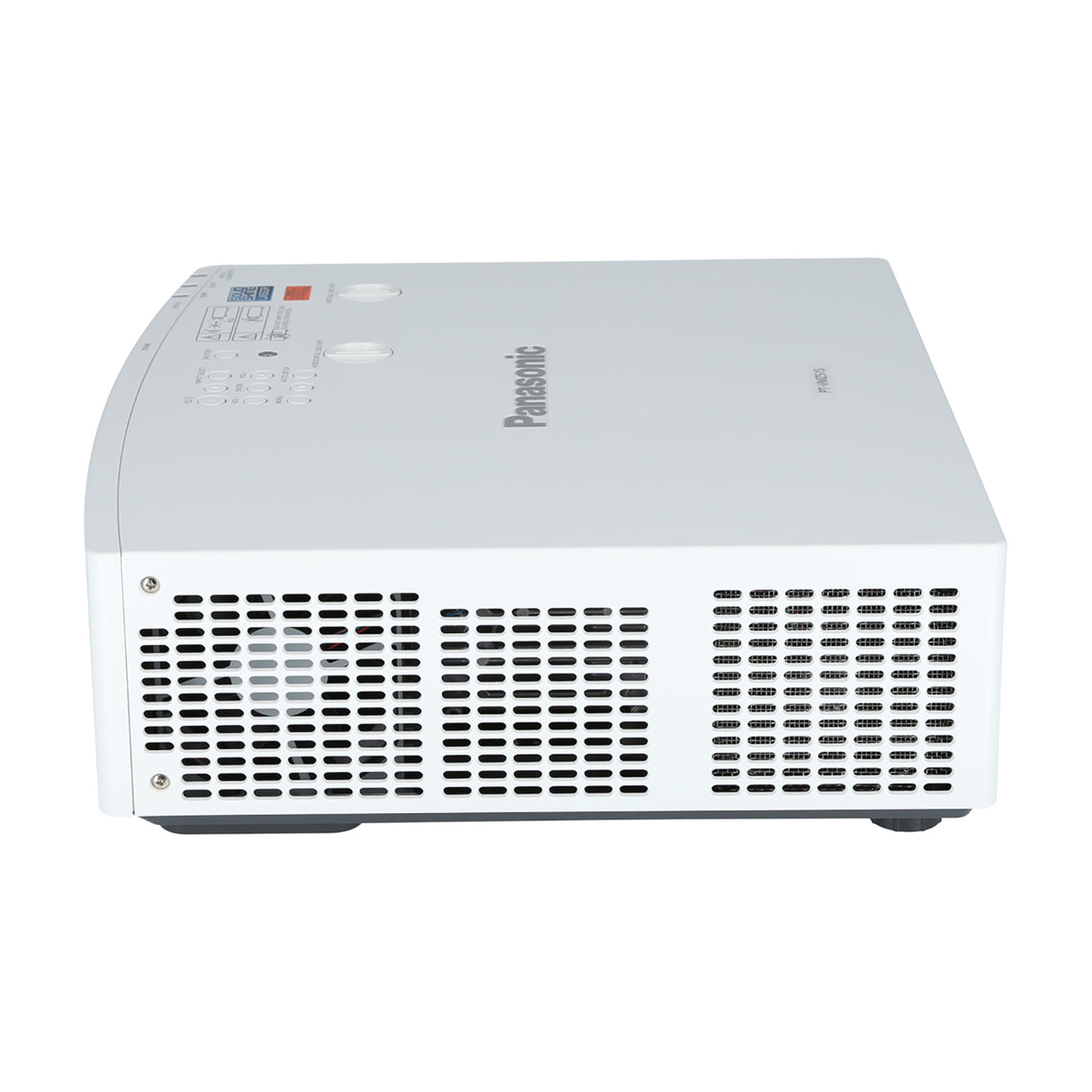 Panasonic PT-VMZ51S WUXGA Laser Golf Beamer - Seitenansicht mit Lüftungsschlitzen