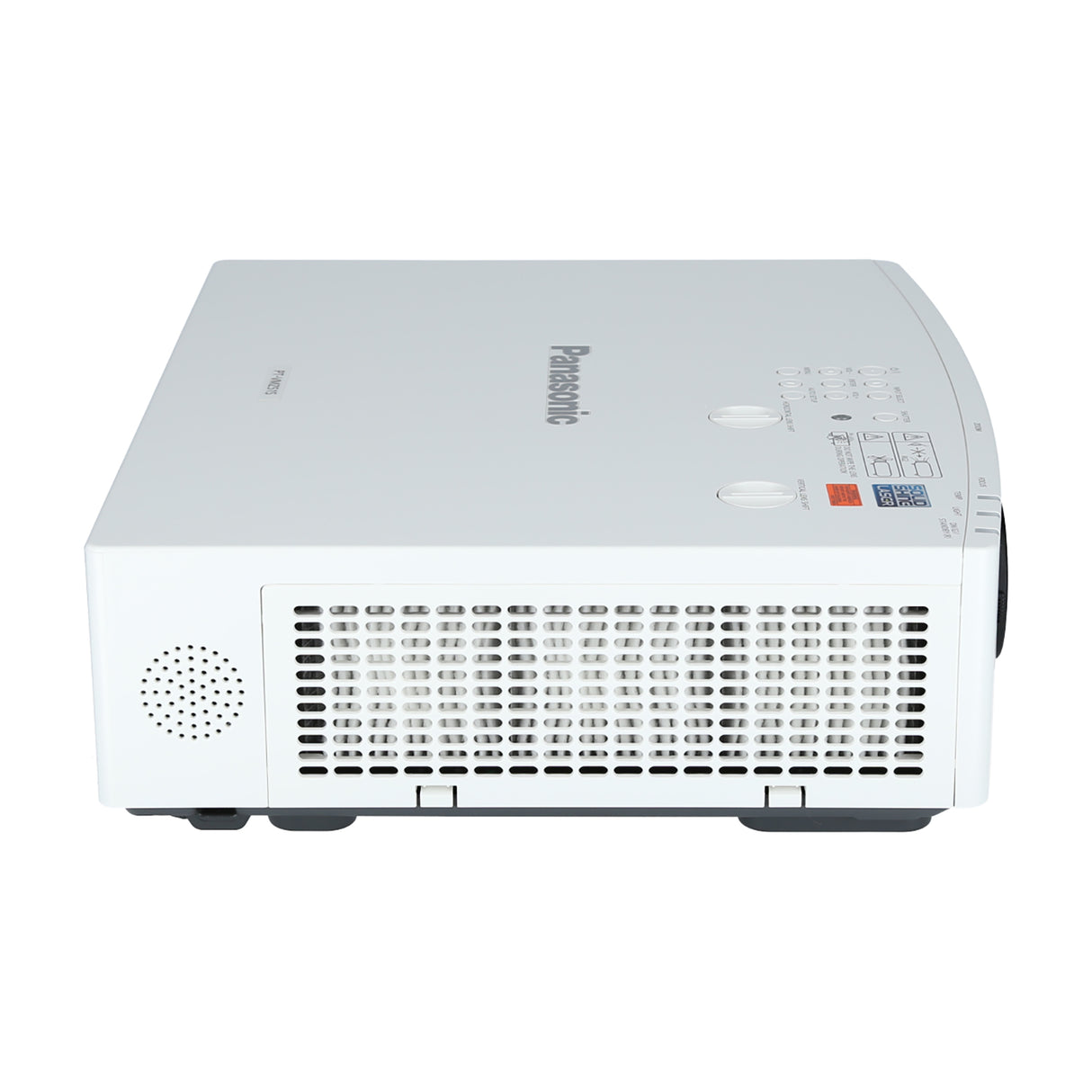 Panasonic PT-VMZ51S WUXGA Laser Golf Beamer - Seitenansicht mit Lautsprecher