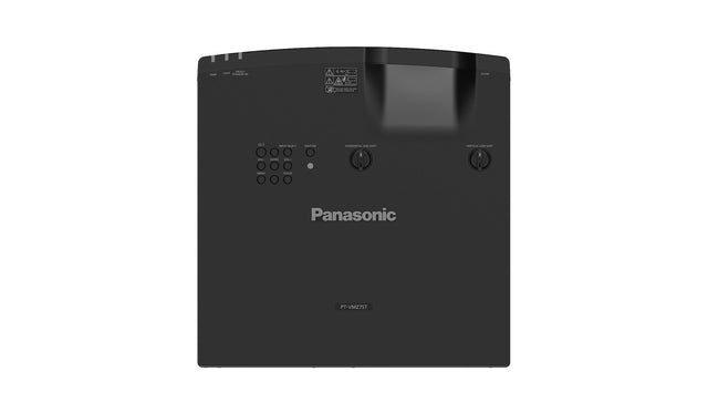 Panasonic PT-VMZ6STBEJ WUXGA Laser Golf Beamer - Ansicht von oben mit Bedienelementen