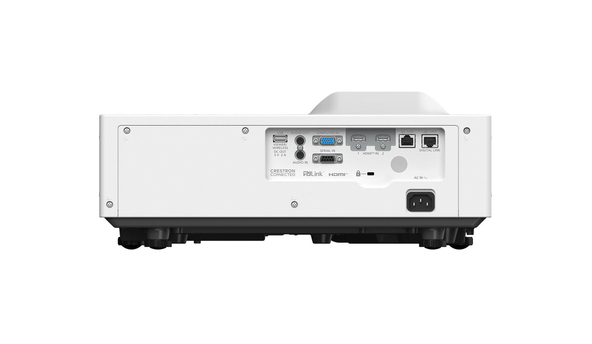 Panasonic PT-VMZ6STEJ WUXGA Laser Golf Beamer - Rückseite mit Anschlüssen (HDMI, VGA, LAN)