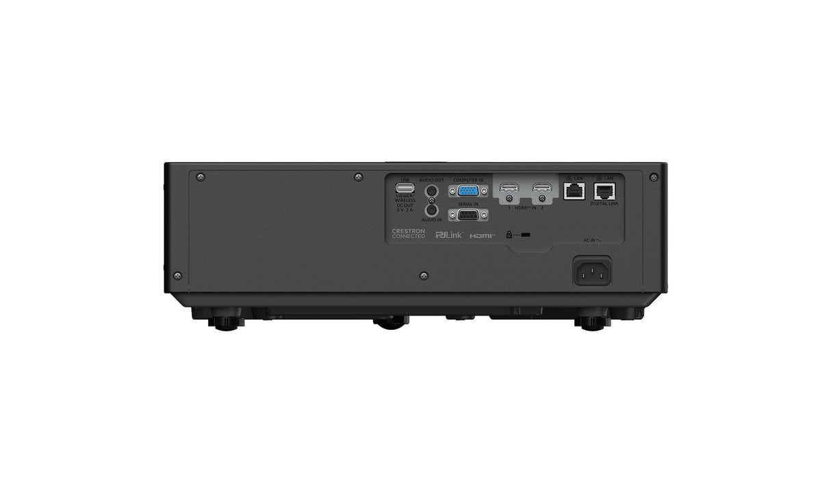 Panasonic PT-VMZ72BEJ WUXGA Laser Beamer - Rückseite mit Anschlüssen