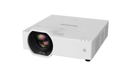Panasonic PT-VMZ7STEJ Kurzdistanz Beamer - Schrägansicht von hinten