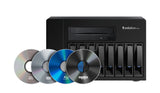 R_volution NAS 8-Bay Speicher - Frontansicht mit Datenträgern