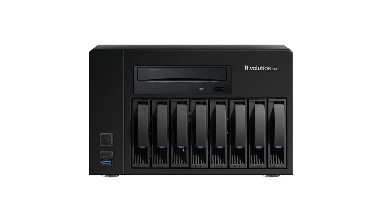R_volution NAS 8-Bay Speicher - Frontansicht