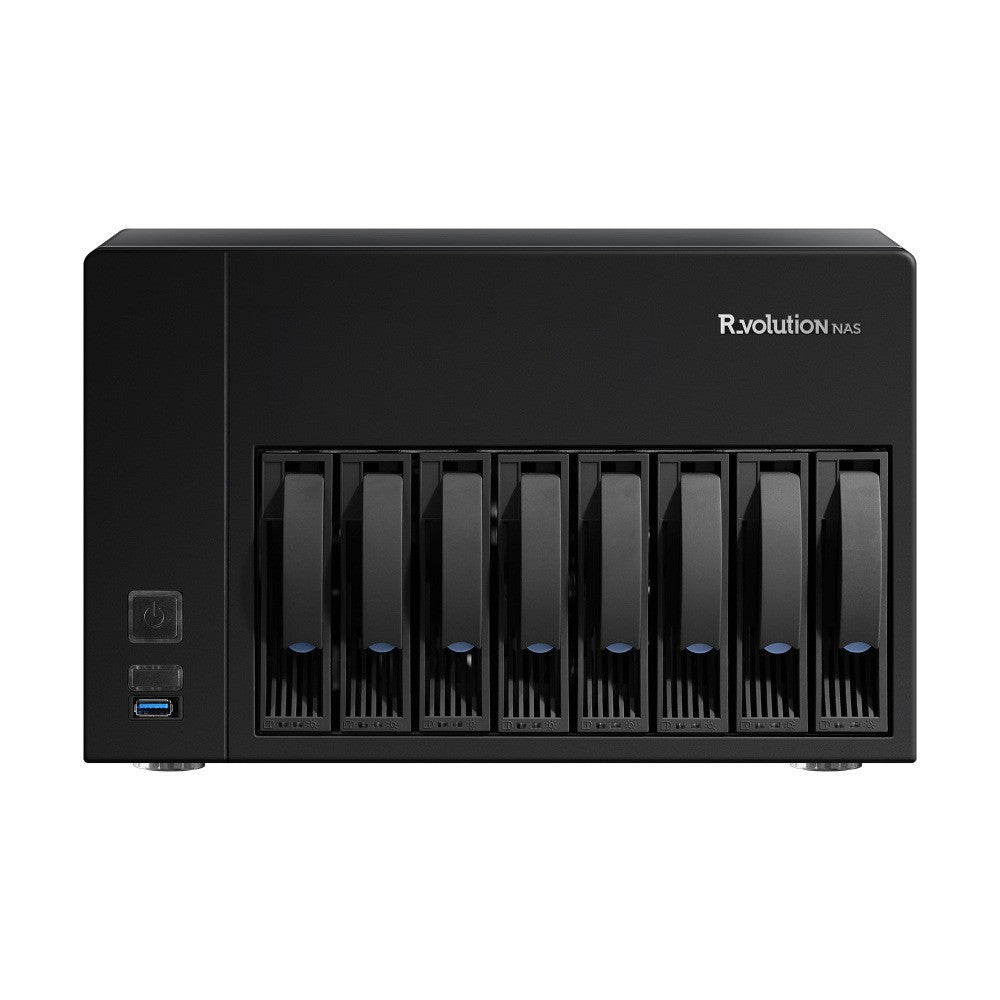 R_volution NAS Storage Ultra 8-Bay Speicher - Frontansicht