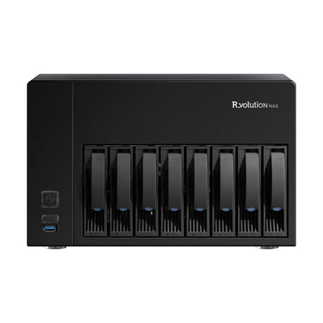 R_volution NAS Storage Ultra 8-Bay Speicher - Frontansicht