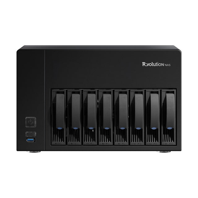 R_volution NAS Storage Ultra 8-Bay Speicher - Frontansicht