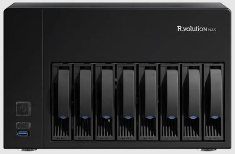 R_volution NAS Storage 8-Bay Speicher - Frontansicht