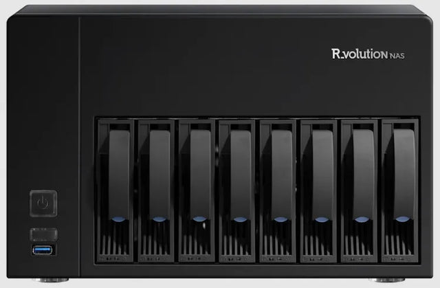 R_volution NAS Storage 8-Bay Speicher - Frontansicht