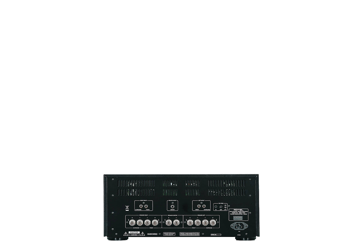 Rotel RMB-1555 Silber AV-Endstufe - Rückseite mit Anschlüssen