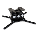 Strong Universal Fine Adjust Schwarz Deckenhalterung - Schrägansicht Nahaufnahme