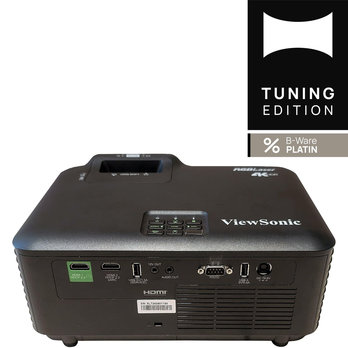 ViewSonic V704K B-Ware Platin - Rückseite mit Anschlüssen