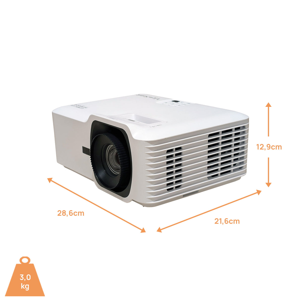 ViewSonic LS741HD Beamer - Abmessungen