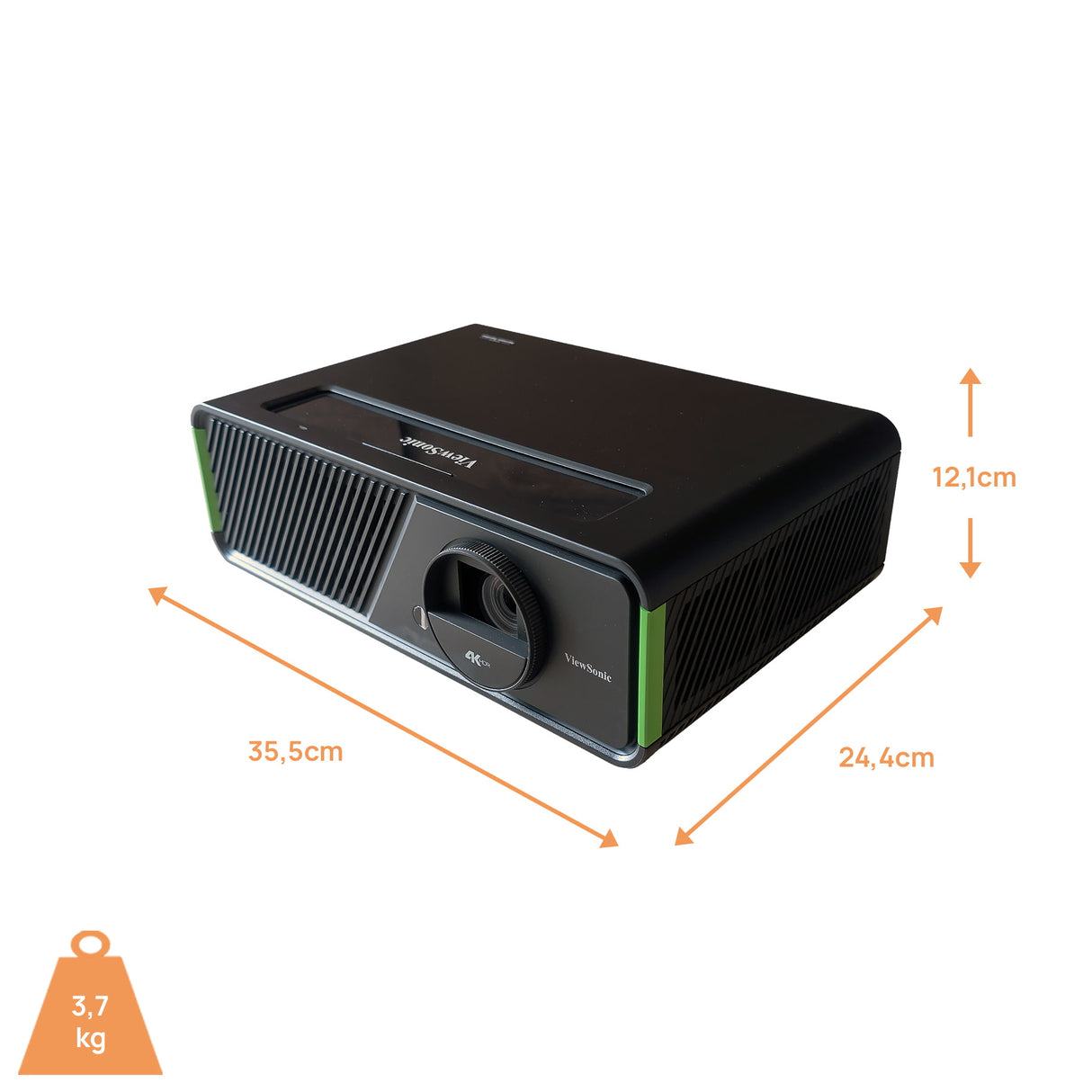 ViewSonic X1-4Ke Pro Beamer - Abmessungen