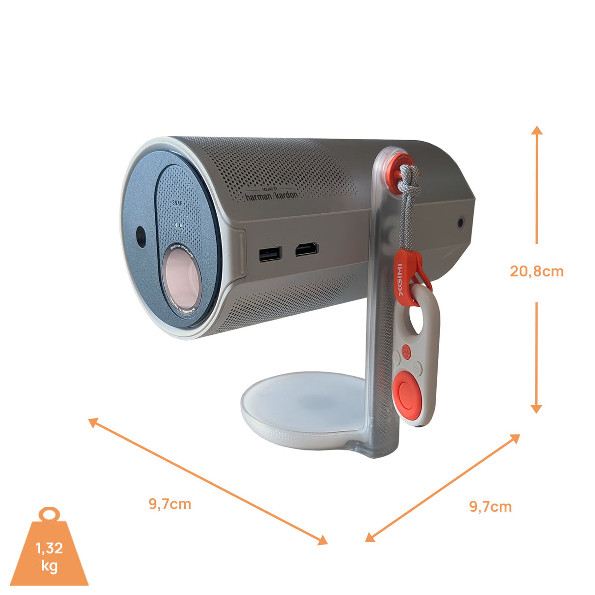 XGIMI MoGo 4 Laser Beamer - Abmessungen