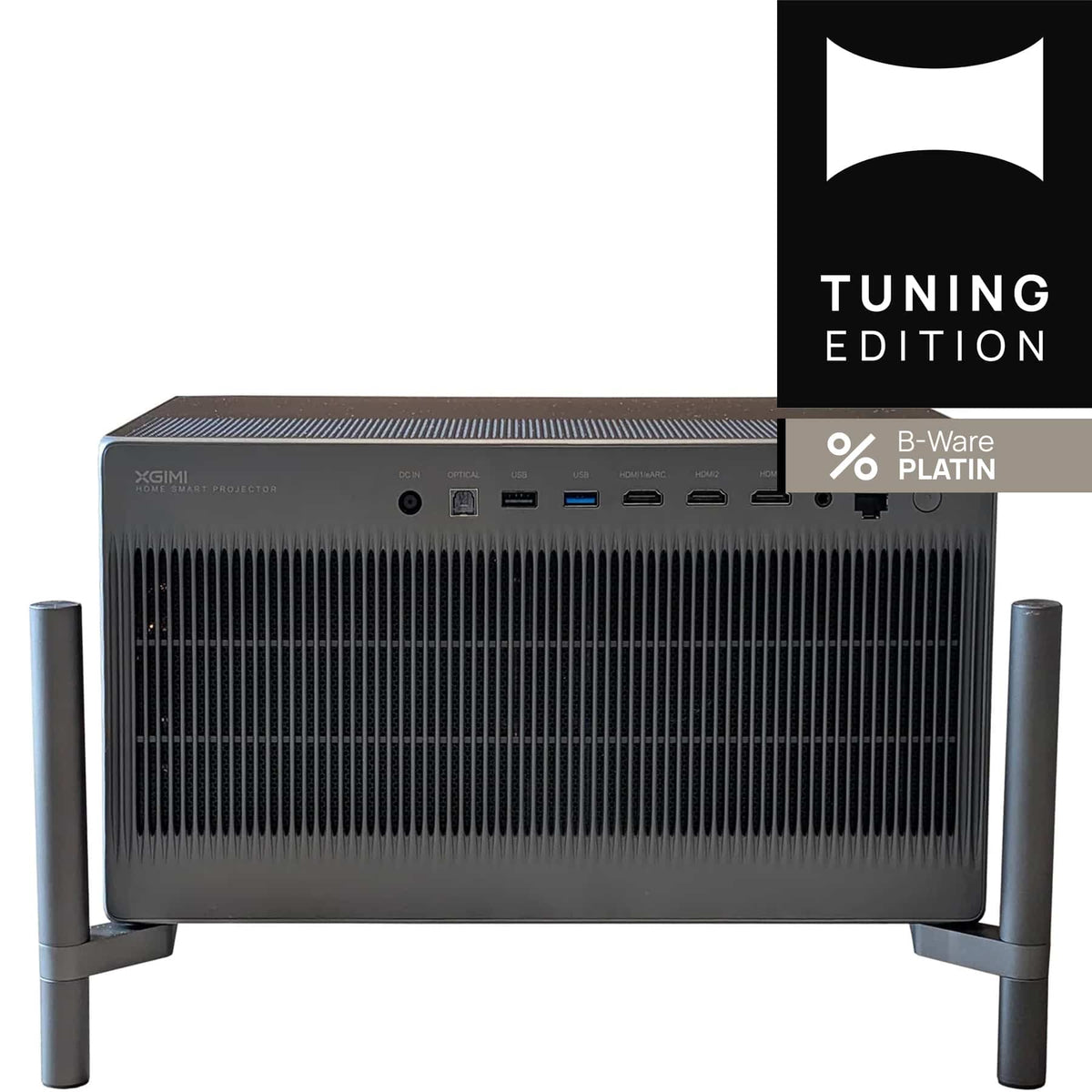 XGIMI Titan Noir B-Ware Platin Rueckansicht mit Anschluessen