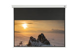 celexon Professional Akku Leinwand II 100 Zoll - Frontansicht mit projiziertem Bild