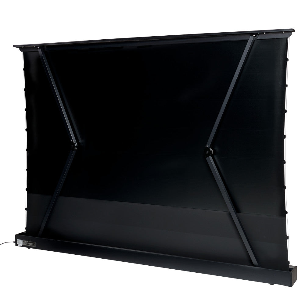 celexon CLR UST Kontrastleinwand II 110 Zoll schwarze Bodenleinwand - Rückseite mit Streben